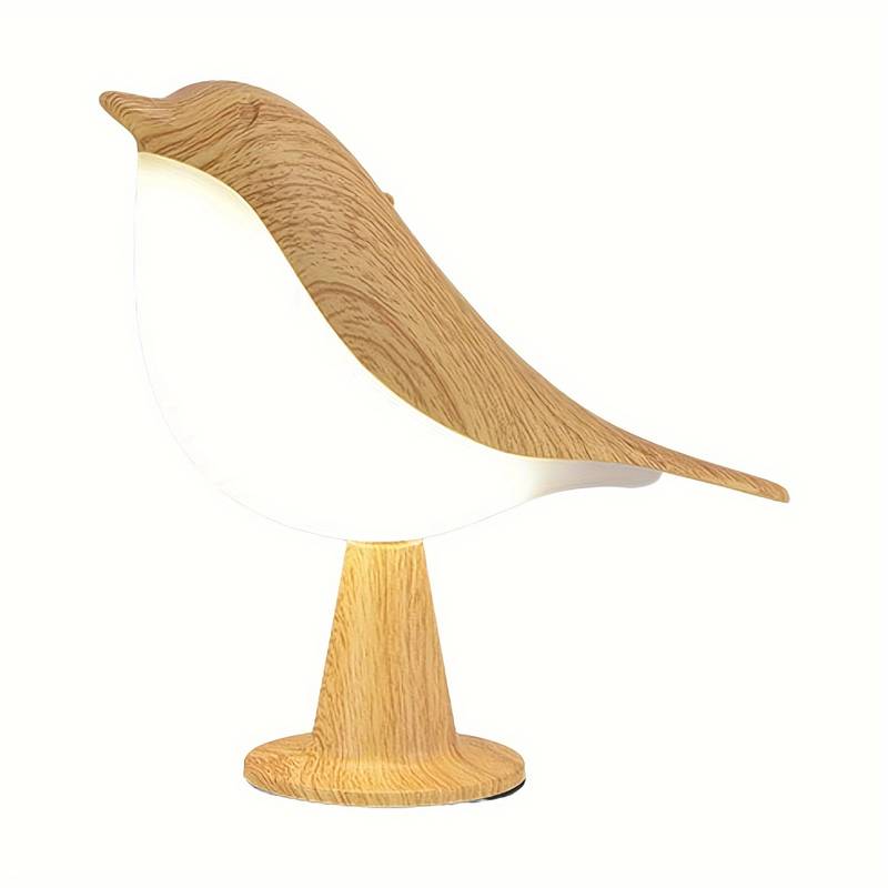 Lampe Oiseau Tactile en Bois Élégant - NESTALUX
