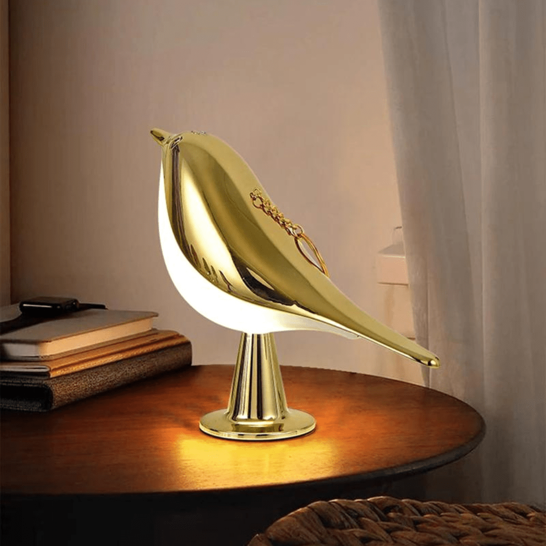 Lampe Oiseau Tactile en Bois Élégant - NESTALUX