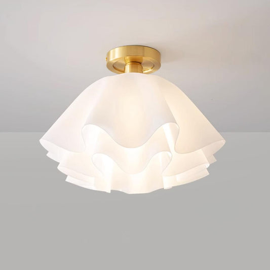 Plafonnier Design Plié Élégant en Cuivre -AURELIA