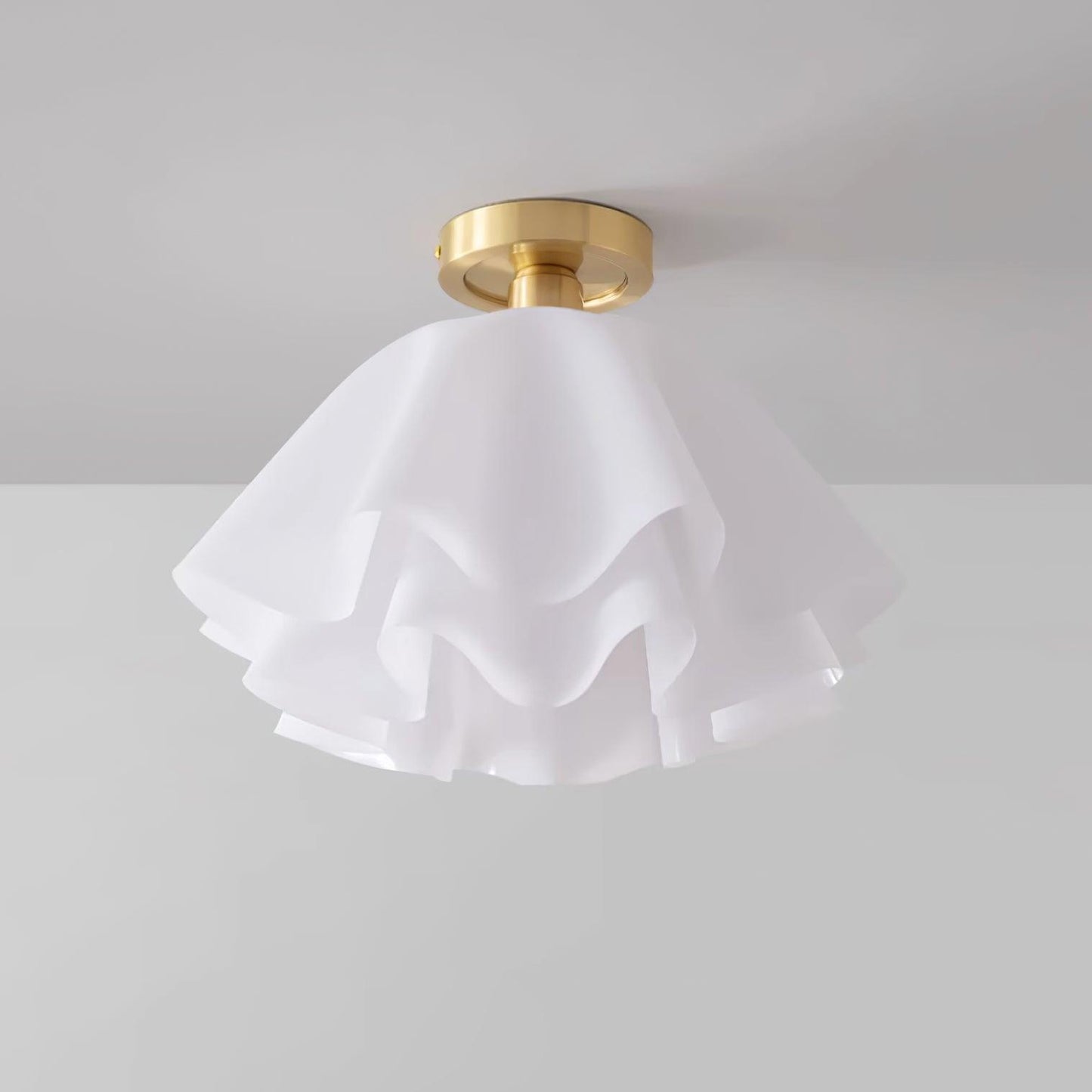 Plafonnier Design Plié Élégant en Cuivre -AURELIA