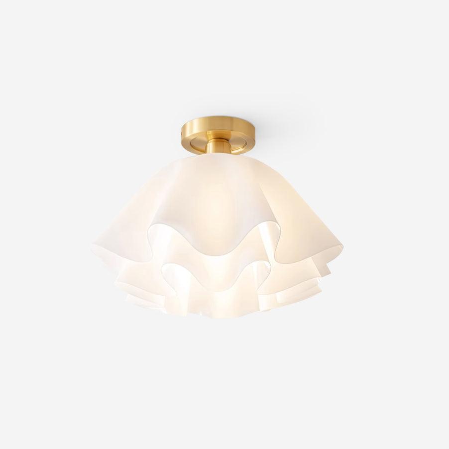 Plafonnier Design Plié Élégant en Cuivre -AURELIA