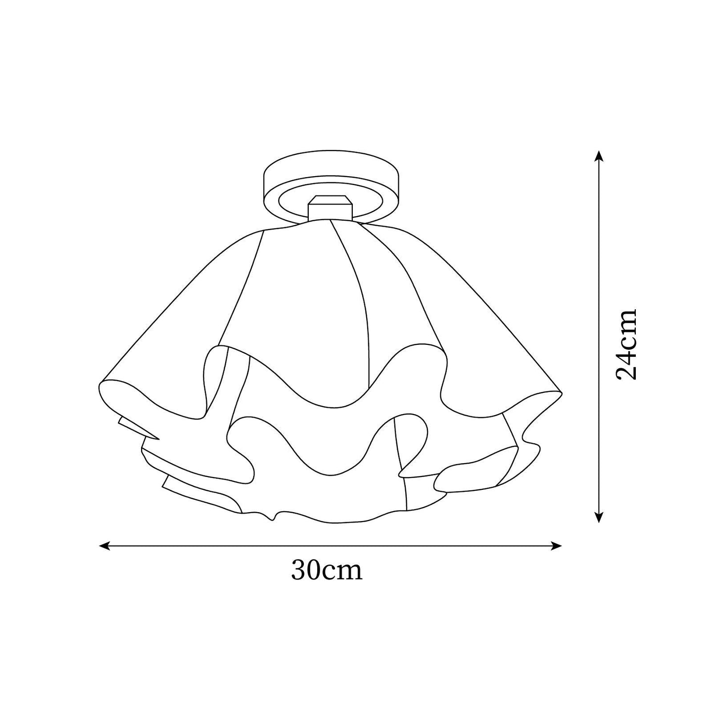 Plafonnier Design Plié Élégant en Cuivre -AURELIA