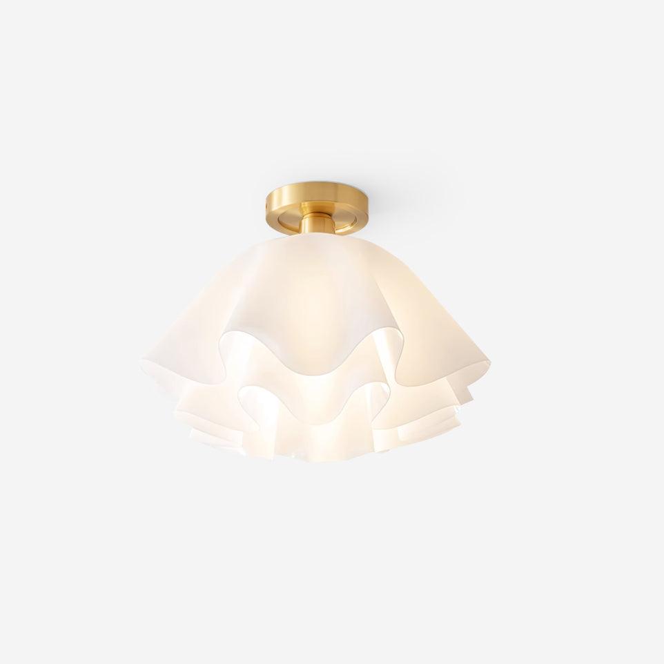 Plafonnier Design Plié Élégant en Cuivre -AURELIA
