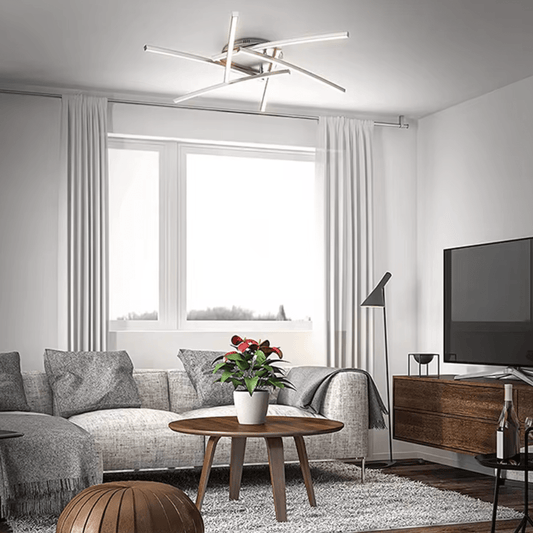 Plafonnier Multi-Branches LED au Design Aérien - LUMIVIA