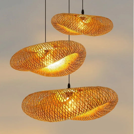 Suspension Artisanale en Bambou Naturel - Zenbō